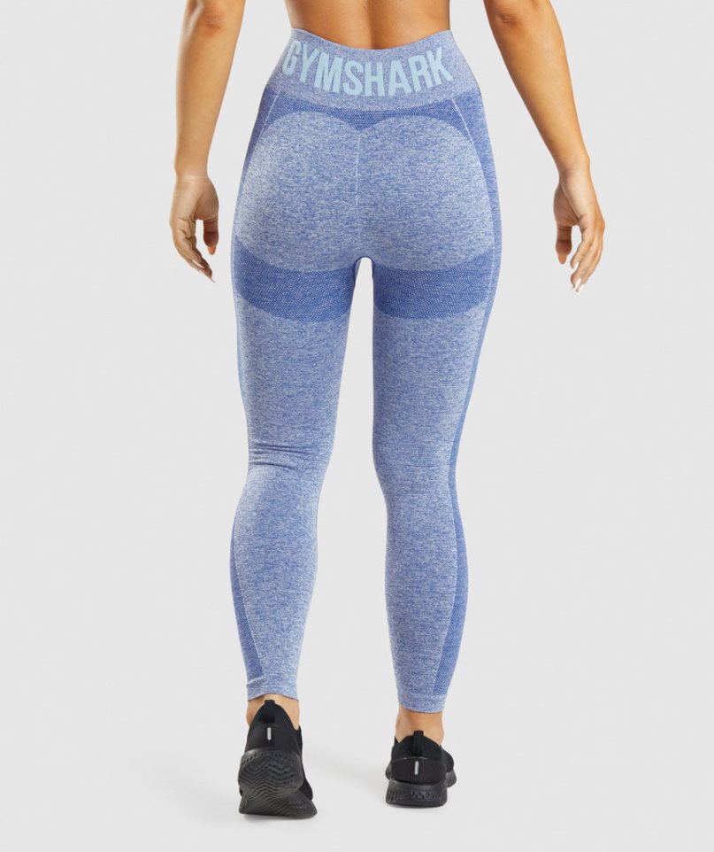 Women's Gymshark Flex High Waisted Leggings Blue | NZ 8GUYHZ